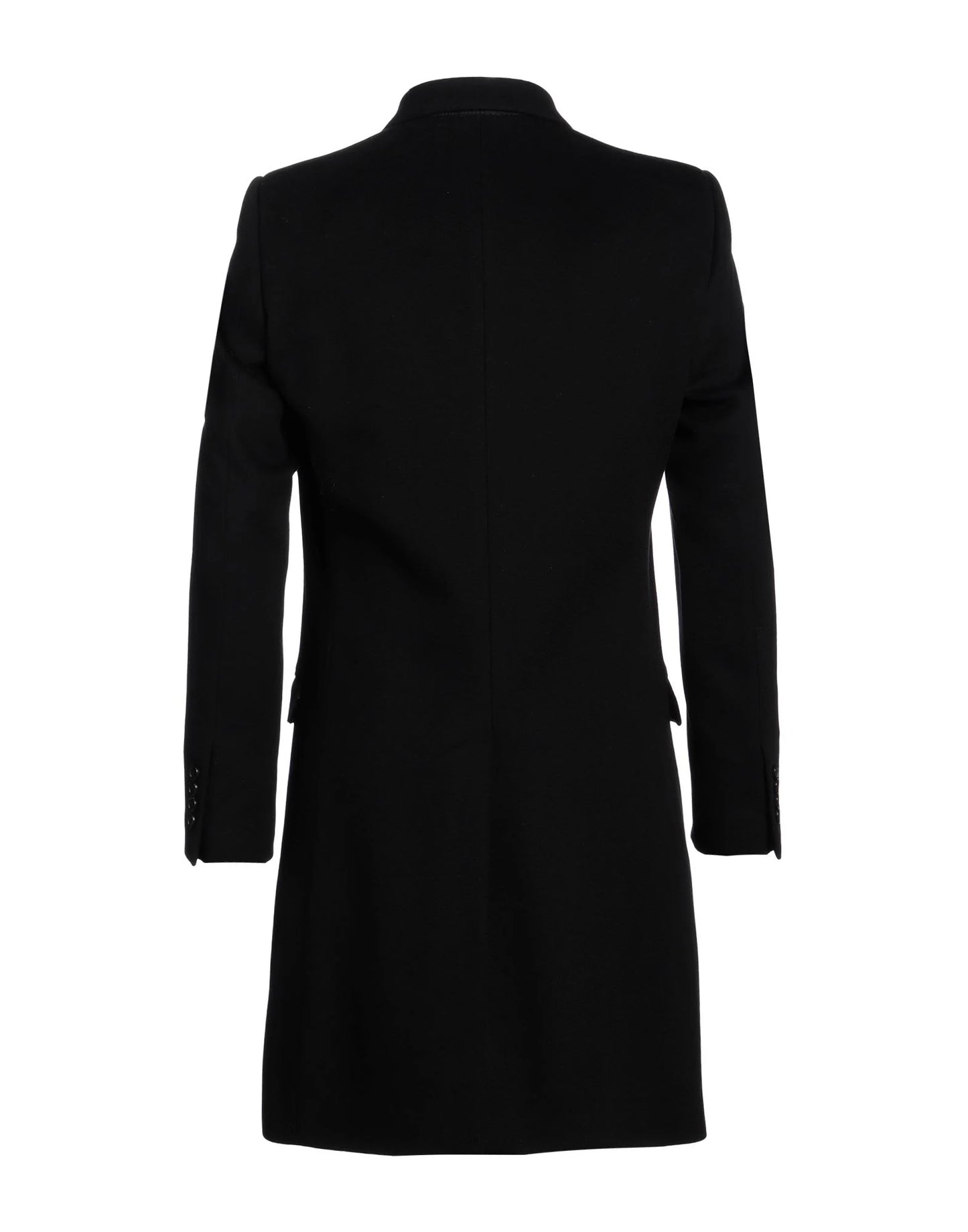 Dolce & Gabbana Black Wool Cashmere Coat