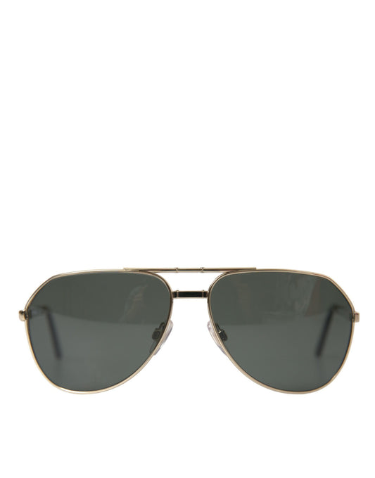 Dolce & Gabbana DG2106 Gold Full Rim Sunglasses