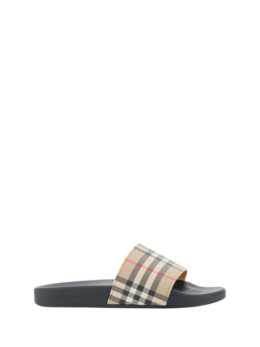 Burberry Archive Beige Check Slides