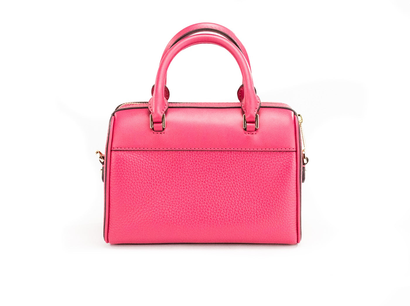 Michael Kors Travel XS Carmine Pink Leather Duffle Crossbody Handbag