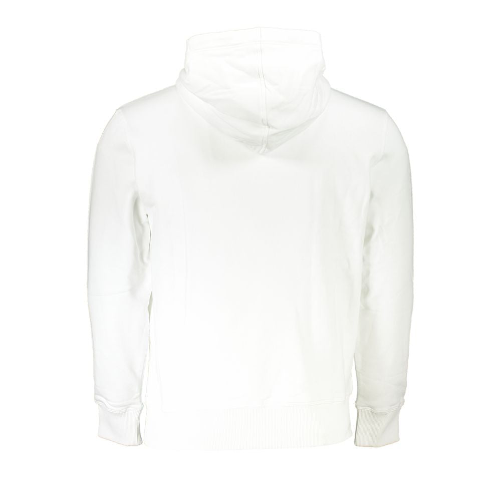 Calvin Klein White Cotton Hoodie Sweater