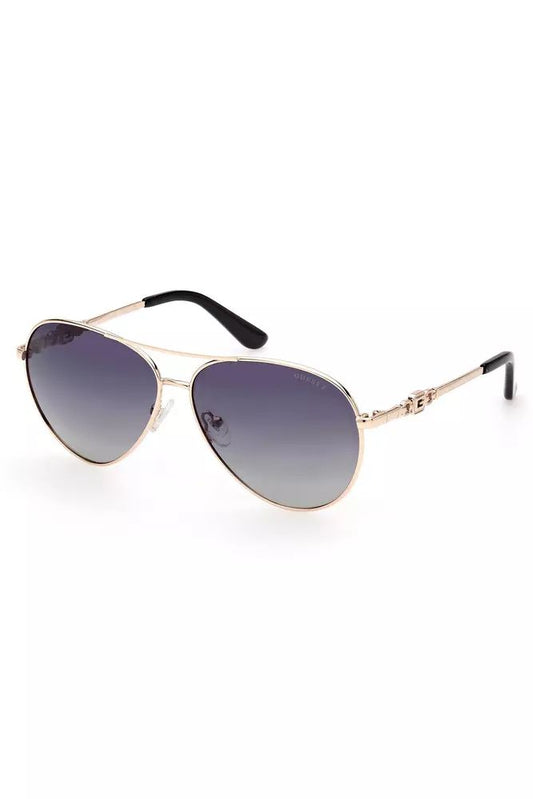Guess Jeans Gold Metal Sunglasses