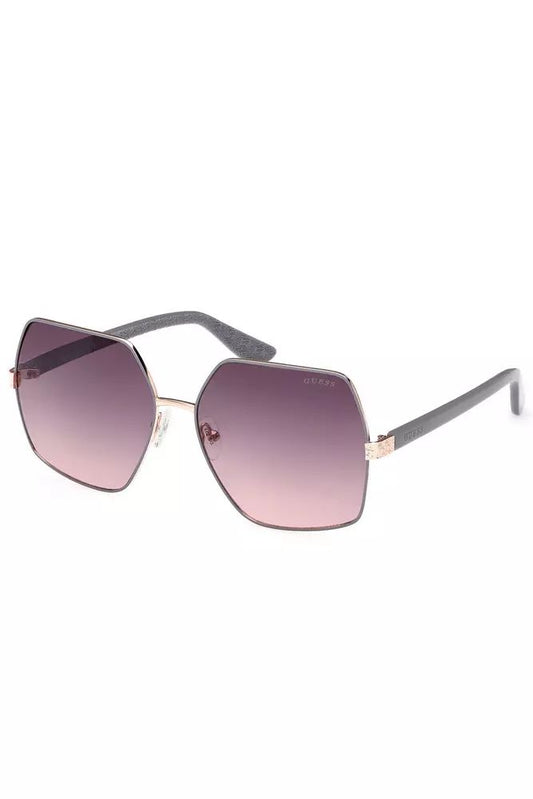 Guess Jeans Pink Metal Sunglasses
