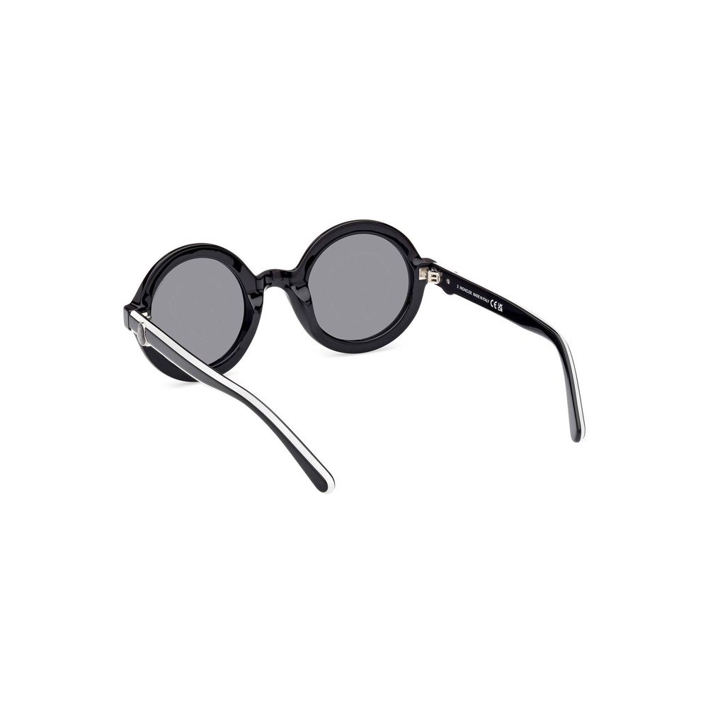 Moncler Black Orbit Round Sunglasses