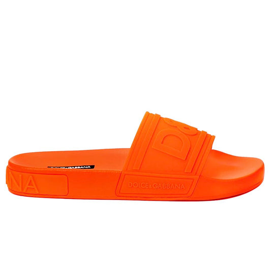 Dolce & Gabbana Orange Polyethylene Sliders