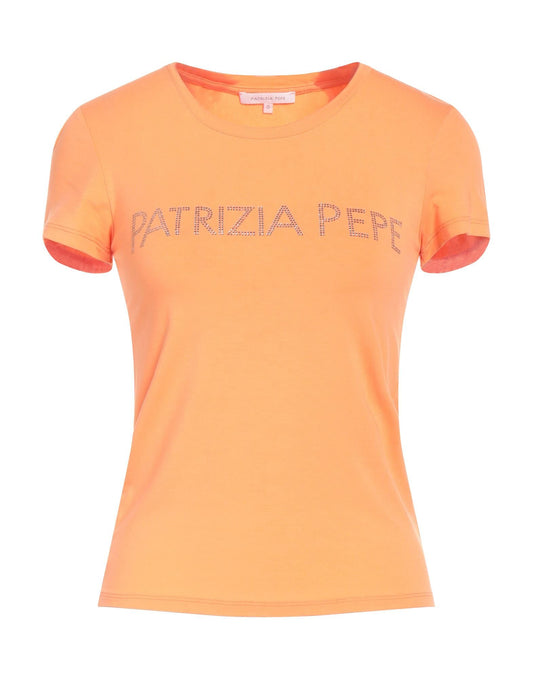 Patrizia Pepe Orange Logo T-Shirt