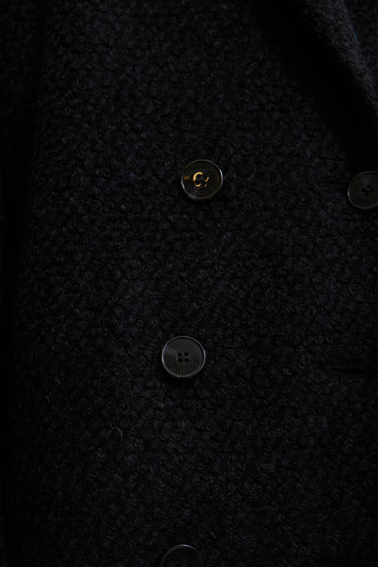 Desigual Black Straight Wool Coat