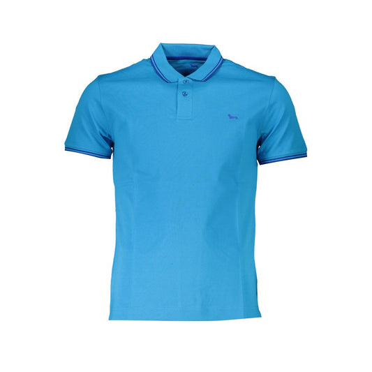 Harmont & Blaine Light Blue Polo Shirt with Contrasts
