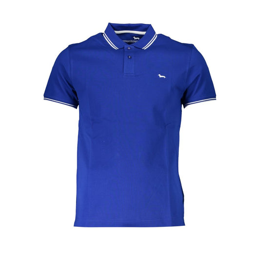 Harmont & Blaine Blue Polo Shirt with Contrasts