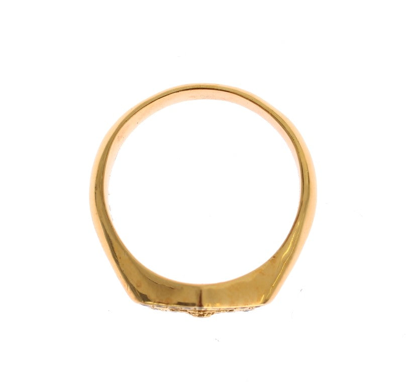 Nialaya Gold Plated 925 Sterling Silver Ring